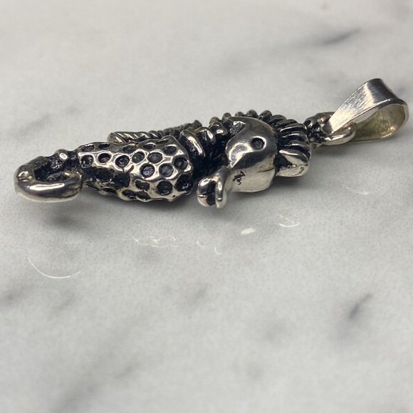 Seahorse pendant sterling‎ silver 925 - Picture 5 of 8